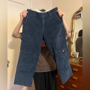 Dickies Unisex Blue Cord Pants waist 31”